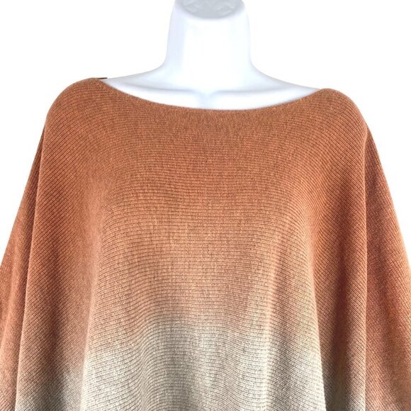 J. Jill Pure Poncho Sweater Women's One Size Cotton Multicolored FS-1130 - Picture 4 of 9